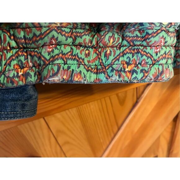 VTG 80s Jag Jean Studded Dolman Sleeve Bomber Denim Jean Jacket Grunge Sz Small - Picture 7 of 11